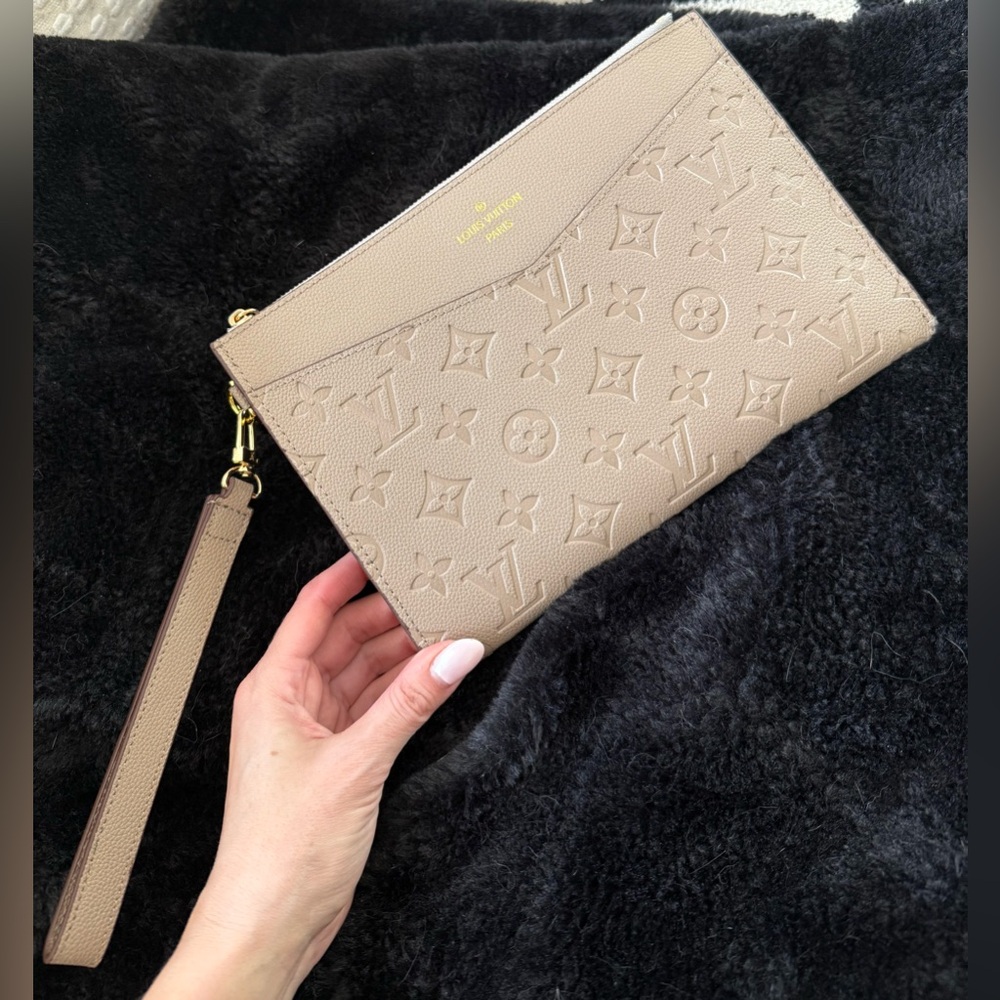 Louis Vuitton Tan Monogram Clutch